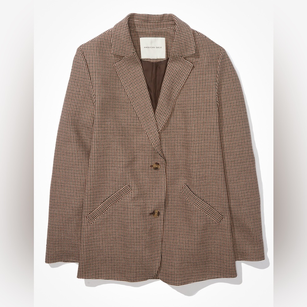American Eagle oversized plaid blazer Size Medium